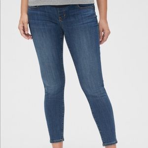 Gap full panel maternity jegging blue denim